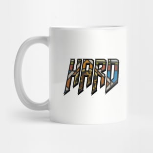 Hard Worker Stained Glass Typography Mug